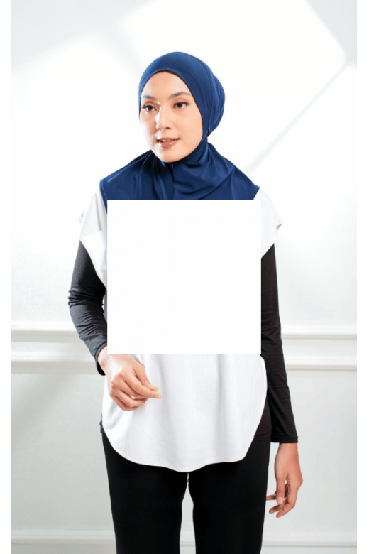 Maisa Hijab Sporty Tali Navy